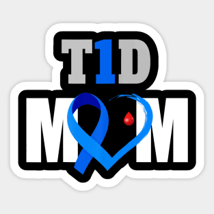 T1D Mom Type 1 Diabetes Awareness Gift Sticker